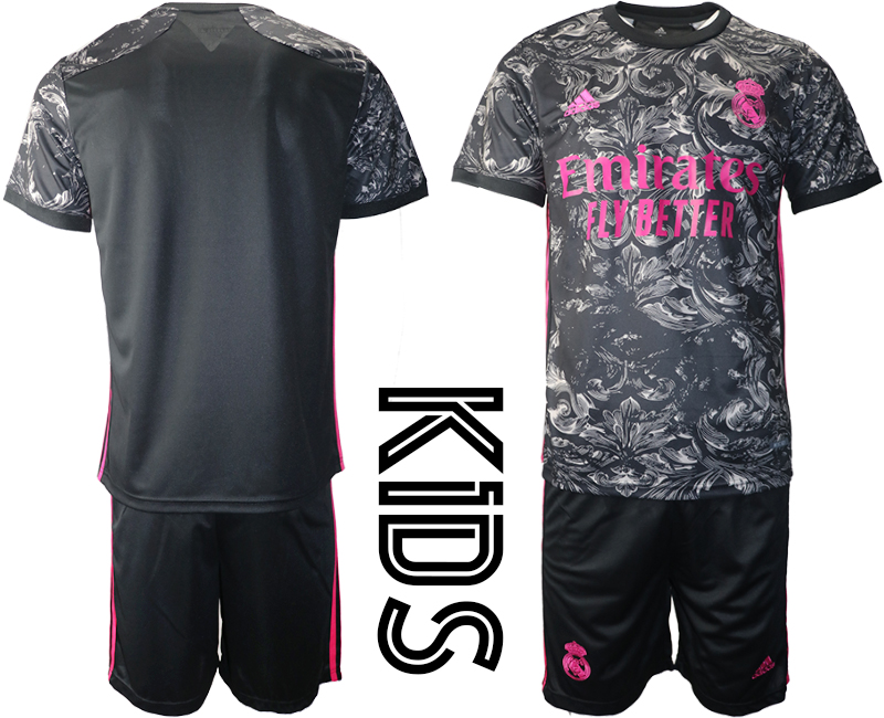 2021 Real Madrid away youth soccer jerseys->youth soccer jersey->Youth Jersey